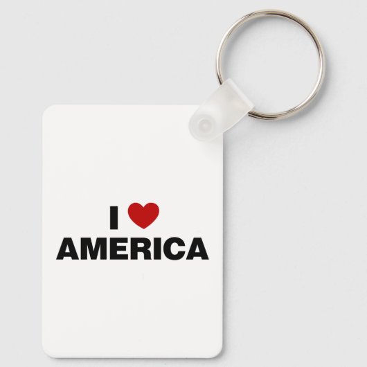 Ik hou van Amerika Sleutelhanger (Achterkant)