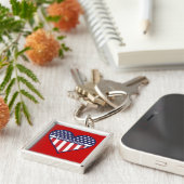 Ik hou van Amerika Sleutelhanger (Zijkant)