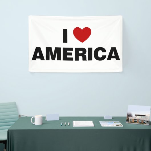Ik hou van Amerika Spandoek (Beurs)