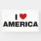 Ik hou van Amerika Spandoek (Horizontaal)