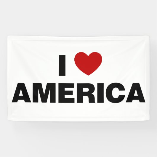 Ik hou van Amerika Spandoek (Horizontaal)