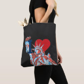 Ik hou van Amerika Standbeeld van de Vrijheid Vier Tote Bag (Dichtbij)