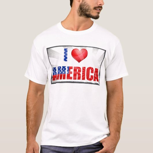 Ik hou van Amerika T-shirt (Voorkant)