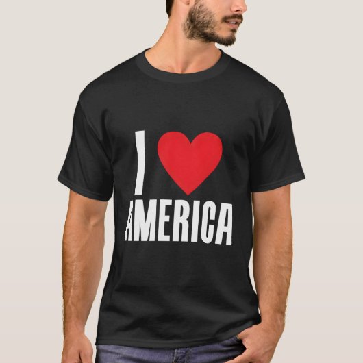 Ik hou van Amerika T-shirt (Voorkant)