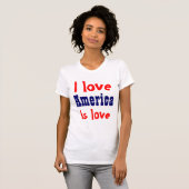 Ik hou van Amerika T-shirt (Voorkant volledig)