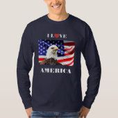 Ik hou van Amerika T-shirt (Voorkant)
