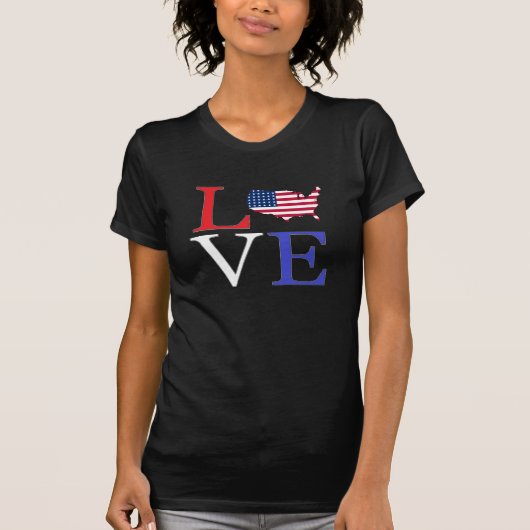 Ik hou van Amerika T-Shirt (Voorkant)