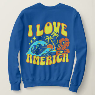 Ik Hou Van Amerika T-shirt Voor Vrouwen