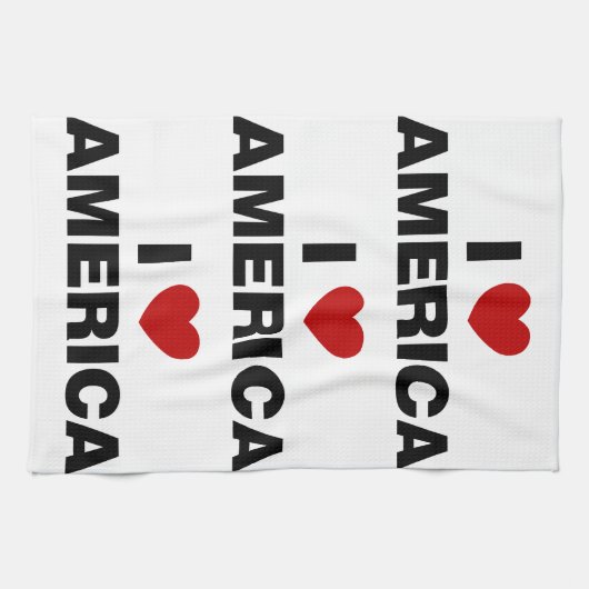 Ik hou van Amerika Theedoek (Horizontaal)