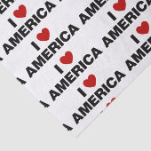 Ik hou van Amerika Tissuepapier (Detail)