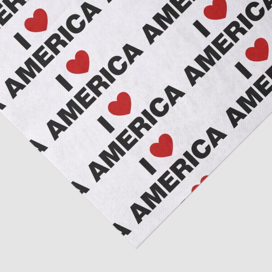 Ik hou van Amerika Tissuepapier (Detail)