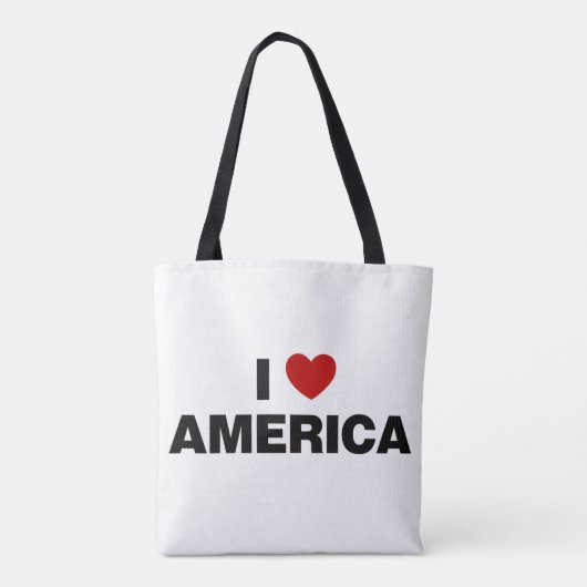 Ik hou van Amerika Tote Bag (Achterkant)