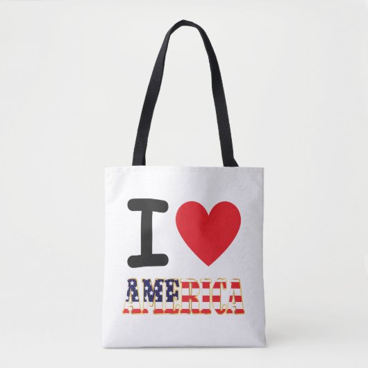 Ik hou van Amerika Tote Bag (Voorkant)