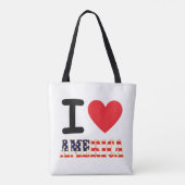 Ik hou van Amerika Tote Bag (Achterkant)