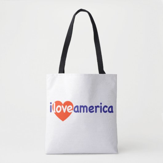 Ik hou van Amerika Tote Bag (Voorkant)