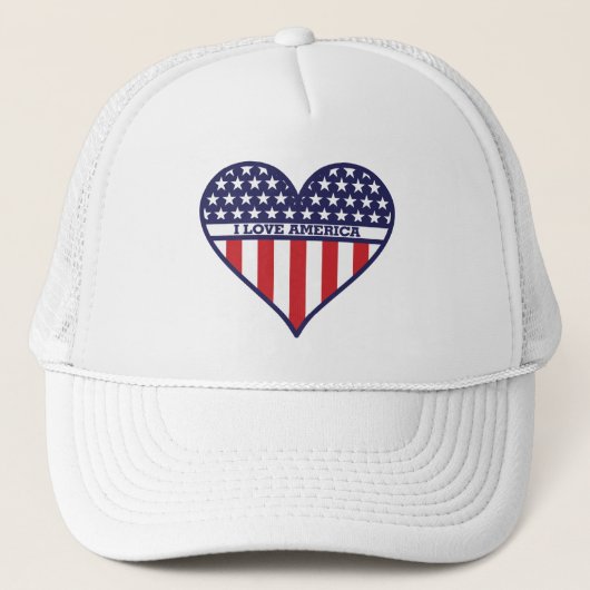 Ik hou van Amerika Trucker Pet (Voorkant)