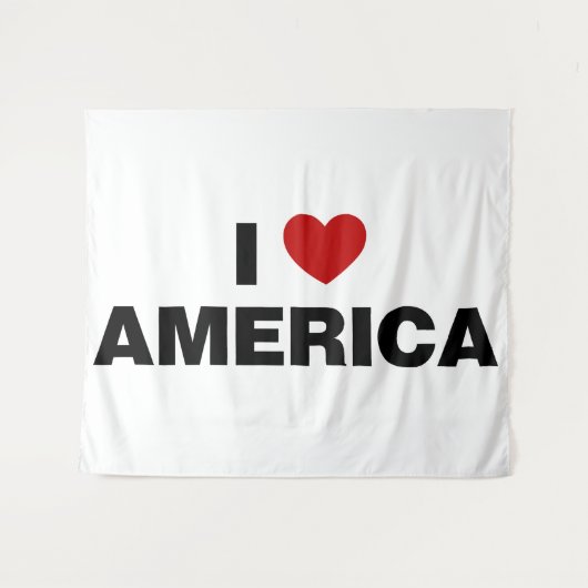 Ik hou van Amerika Wandkleed (Voorkant (horizontaal))