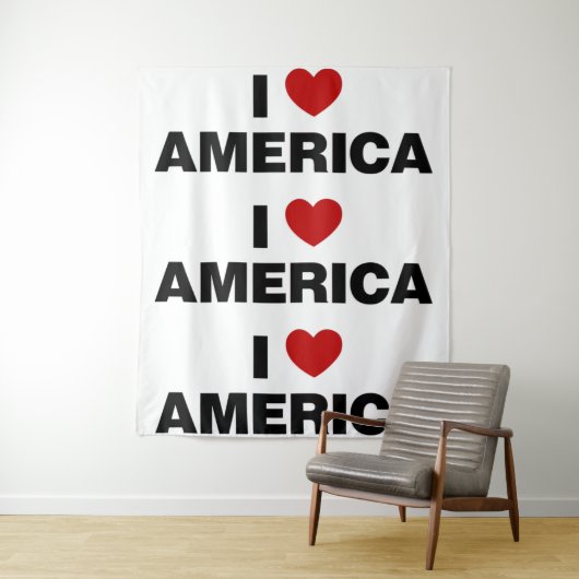 Ik hou van Amerika Wandkleed (In situ)