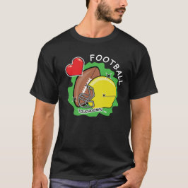 Ik hou van Amerikaans Football T-shirt