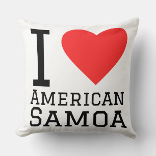 Ik hou van Amerikaans Samoa Kussen