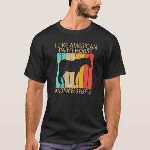 Ik hou van Amerikaans schilderpaard en misschien d T-shirt