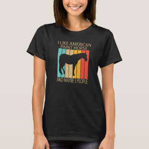 Ik hou van Amerikaans schilderpaard en misschien d T-shirt