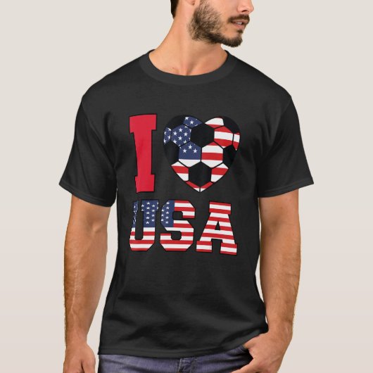 Ik hou van Amerikaanse Amerikaanse jongens Kinder  T-shirt (Voorkant)