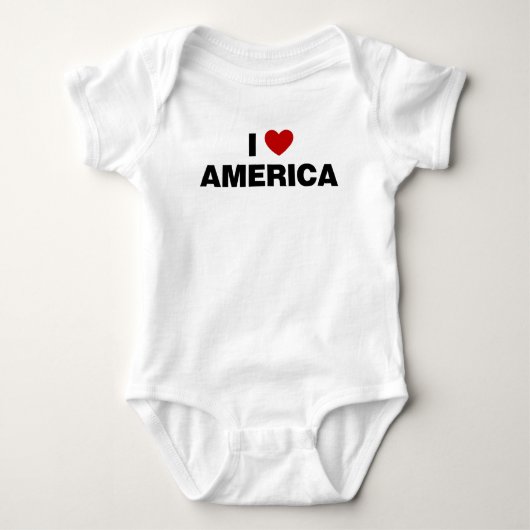 Ik hou van Amerikaanse Baby-pak Romper (Voorkant)