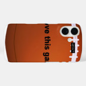 Ik hou van Amerikaanse footballs. Case-Mate iPhone Case (Achterkant (horizontaal))