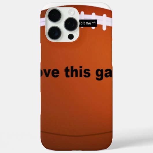 Ik hou van Amerikaanse footballs. Case-Mate iPhone Case (Achterkant)