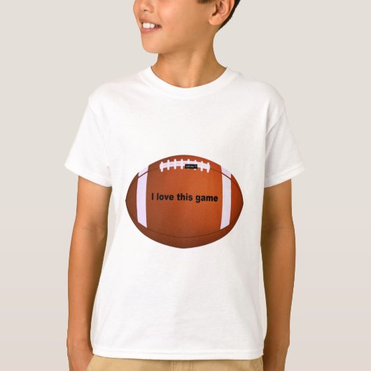 Ik hou van Amerikaanse footballs. T-shirt (Voorkant)