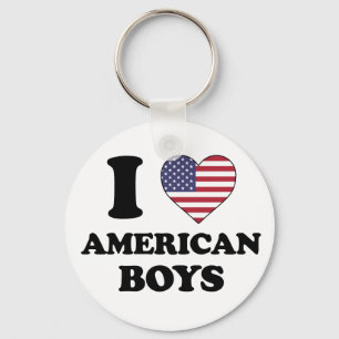 Ik hou van Amerikaanse jongens Sleutelhanger
