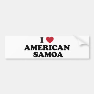 Ik hou van Amerikaanse Samoa Bumpersticker