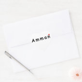 Ik hou van Amman Hart Sticker (Envelop)