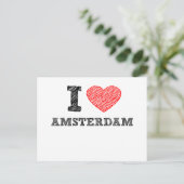 Ik hou van Amsterdam Briefkaart (Staand voorkant)