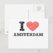 Ik hou van Amsterdam Briefkaart (Voorkant / Achterkant)