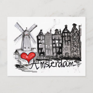 Ik hou van Amsterdam Briefkaart