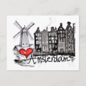 Ik hou van Amsterdam Briefkaart (Voorkant)
