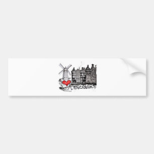 Ik hou van Amsterdam Bumpersticker