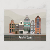 Ik hou van Amsterdam Reis Nederland Briefkaart (Voorkant)