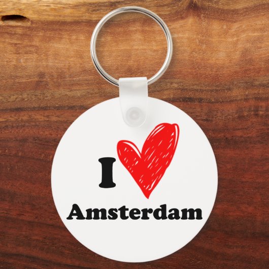 Ik hou van Amsterdam Sleutelhanger (Voorkant)