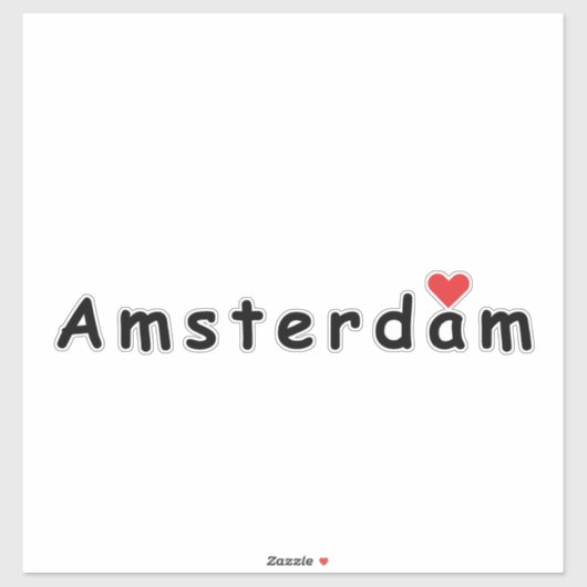 Ik hou van Amsterdam Sticker (Vel)