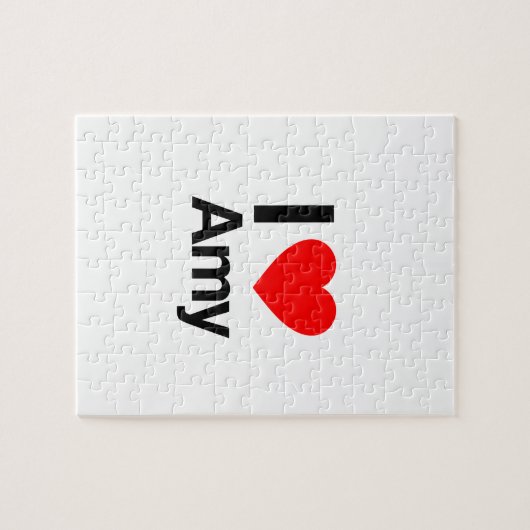 ik hou van amy legpuzzel (Horizontaal)