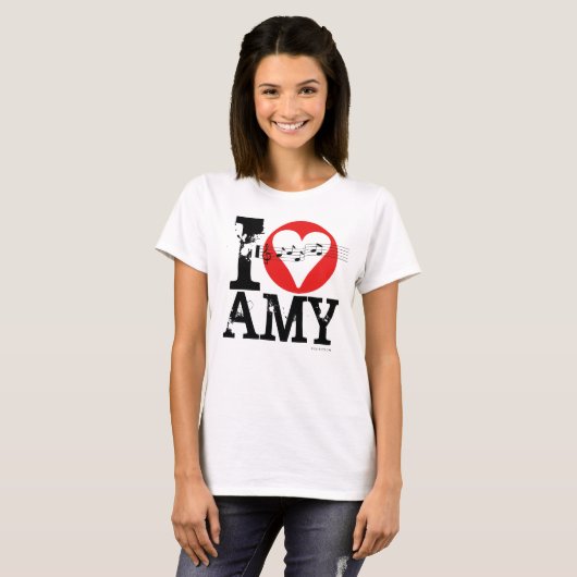 Ik hou van Amy T-Shirt 1 (Voorkant volledig)