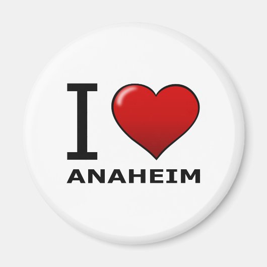 IK HOU VAN ANAHEIM, CA - CALIFORNIË MAGNEET (Voorkant)