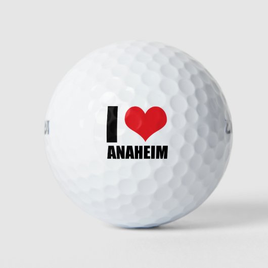 Ik hou van Anaheim Golfballen (Voorkant)