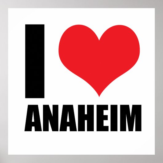 Ik hou van Anaheim Poster (Voorkant)