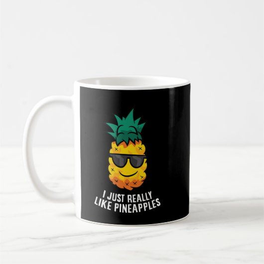 Ik hou van ananas-appelsap-appeltop koffiemok (Links)