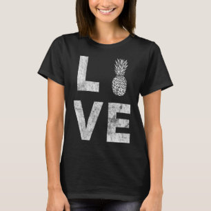 Ik hou van ananas fruit ananas aloha hawaii sum t-shirt