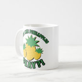 Ik hou van ananas! koffiemok (Voorkant links)